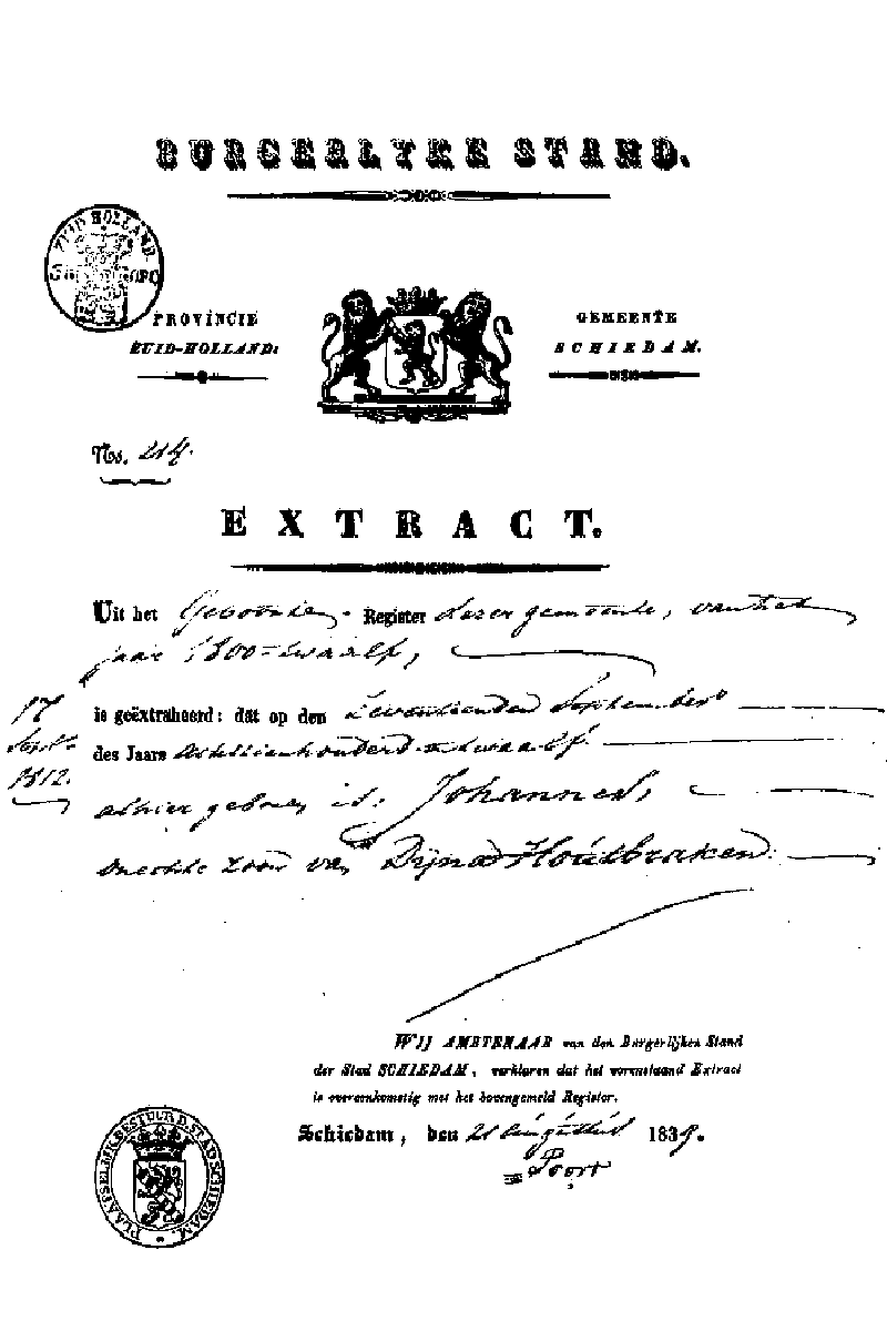 18390821 extr geb reg 1812 Johannes zv Dijna Houtbraken